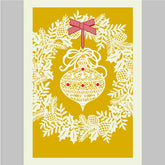 FSC Lasercut Ornament Holiday Greeting Card